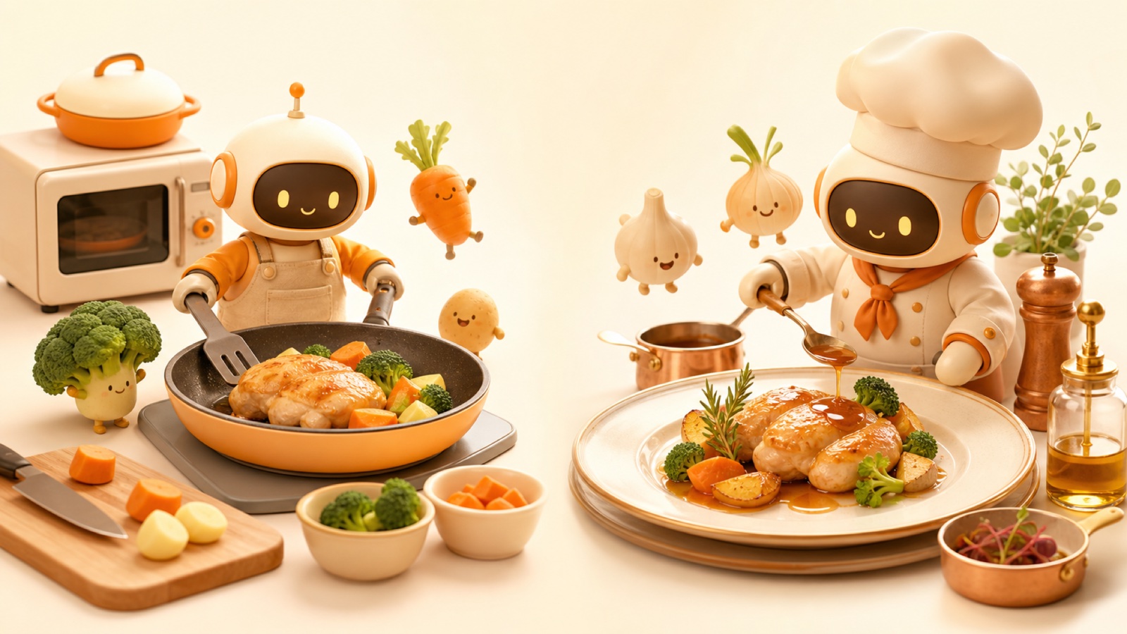 料理を専門的に研究して技術を高める料理人