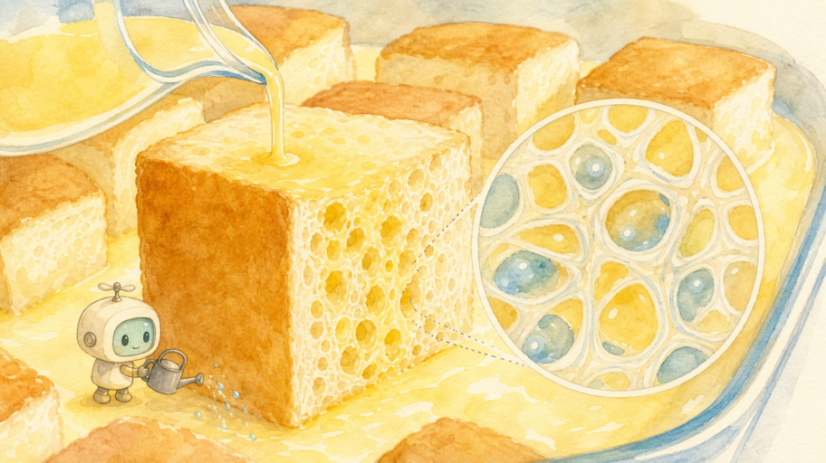食パンは、卵液を抱える第二の保水網
