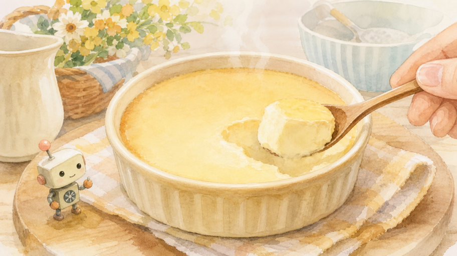 火を止めたあと、しっとり感は落ち着いて完成する