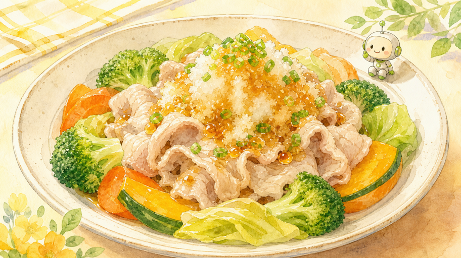 混ぜる、待たせない、火を越さない。香味おろしポン酢の食感設計