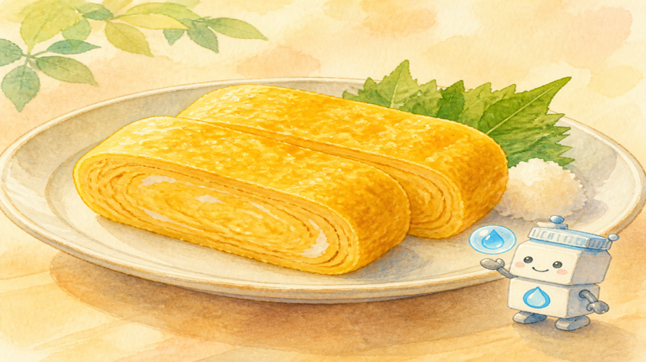 冷めてもやわらかい卵焼き、水分移動はボクが見張る