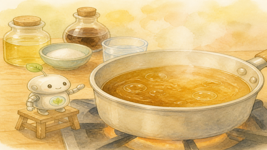 温めたマリネ液で、味の通り道をつくる