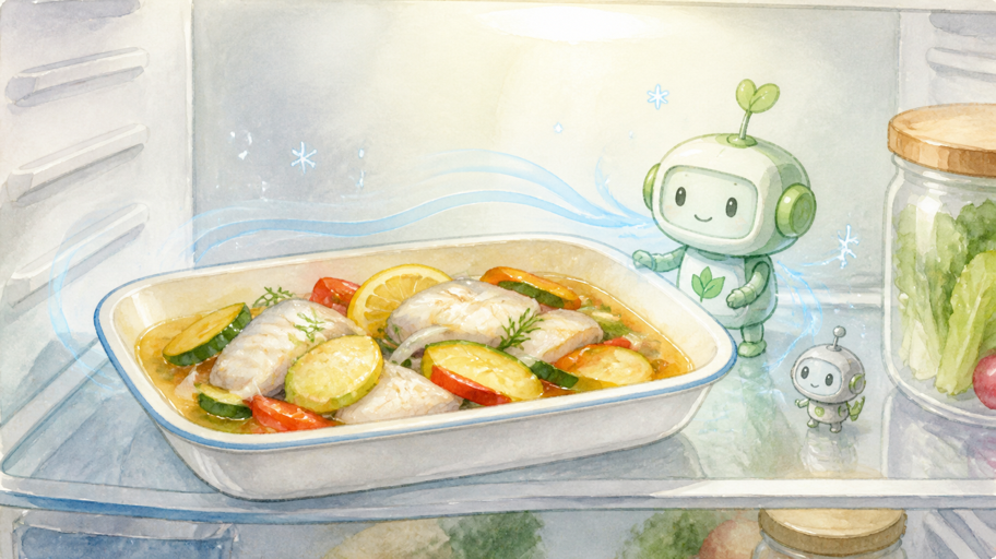 冷やす時間に、私は味の段差をならす