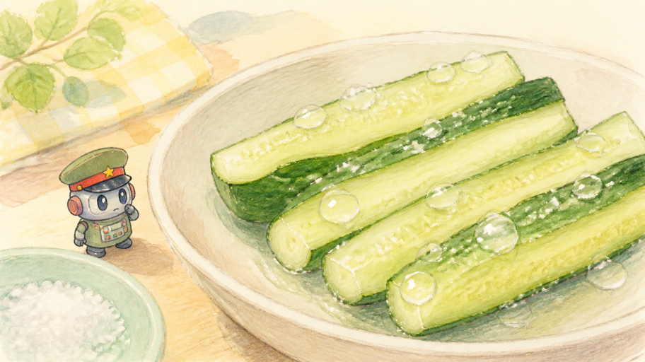 塩もみは、味付けより先に水の出口をつくる