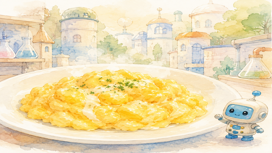 ふんわりの裏側で、私が牛乳と卵を仲良くさせています