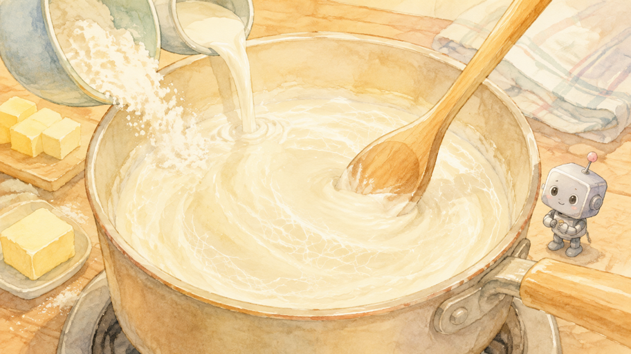 小麦8gの白い網が、冷却後の水を受け止める