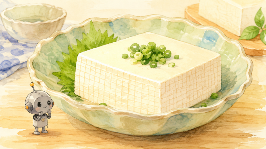 絹ごし豆腐の中で、私たちは網目を支える