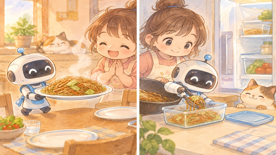 熱いうちに食べる。残った分はすみやかに冷やす