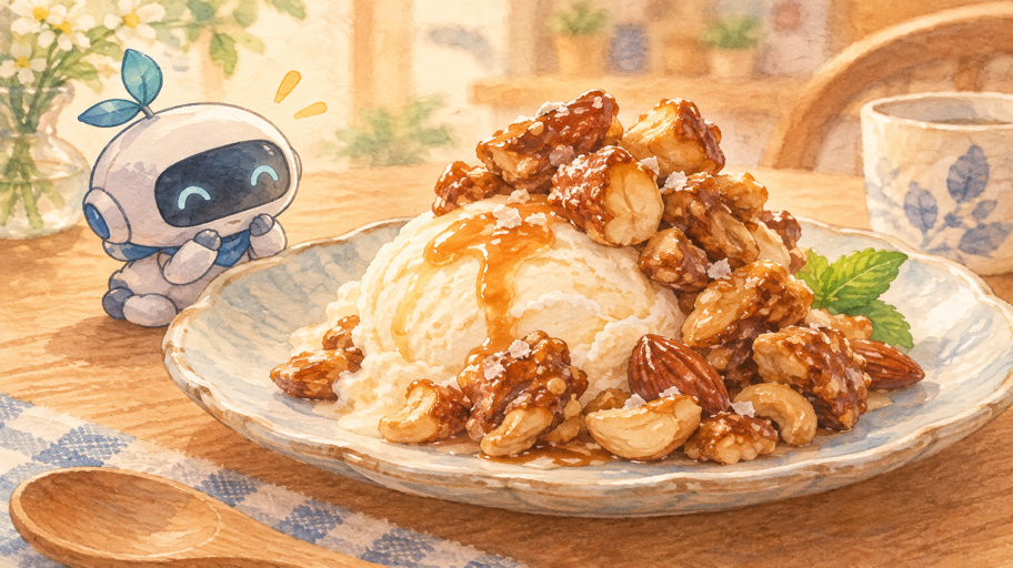 ペプち、味噌キャラメルのコクを支える