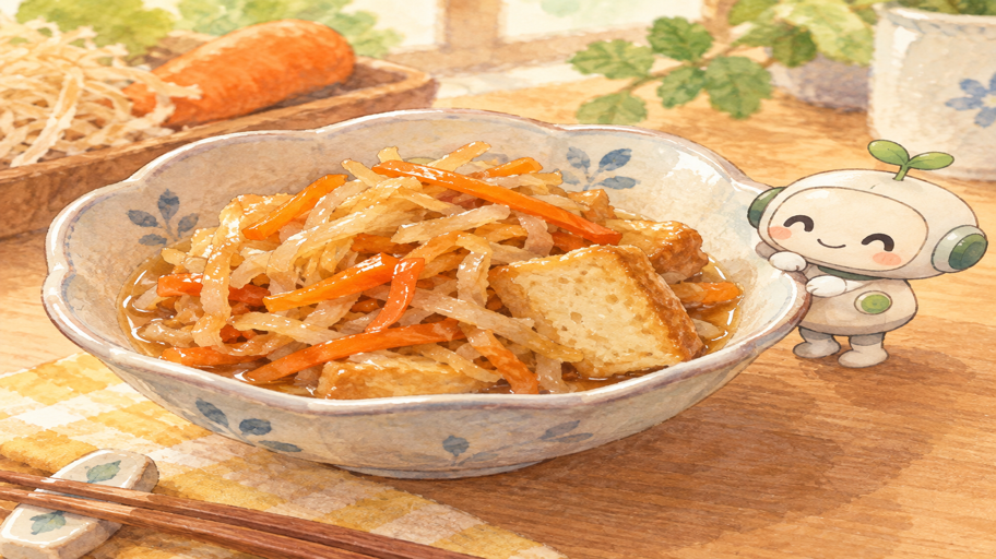 煮汁にふわり、厚揚げにじんわり。サポニのうま煮案内