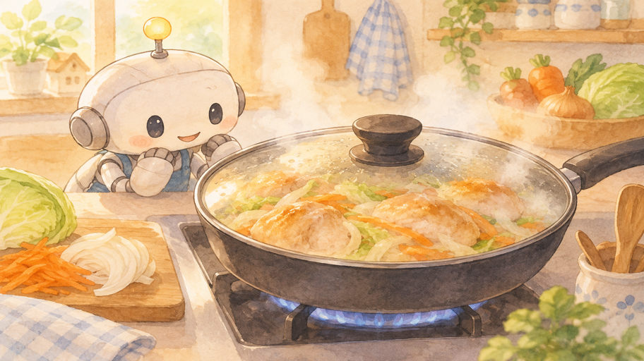 鶏肉の表面と中心、火入れを分けて考える