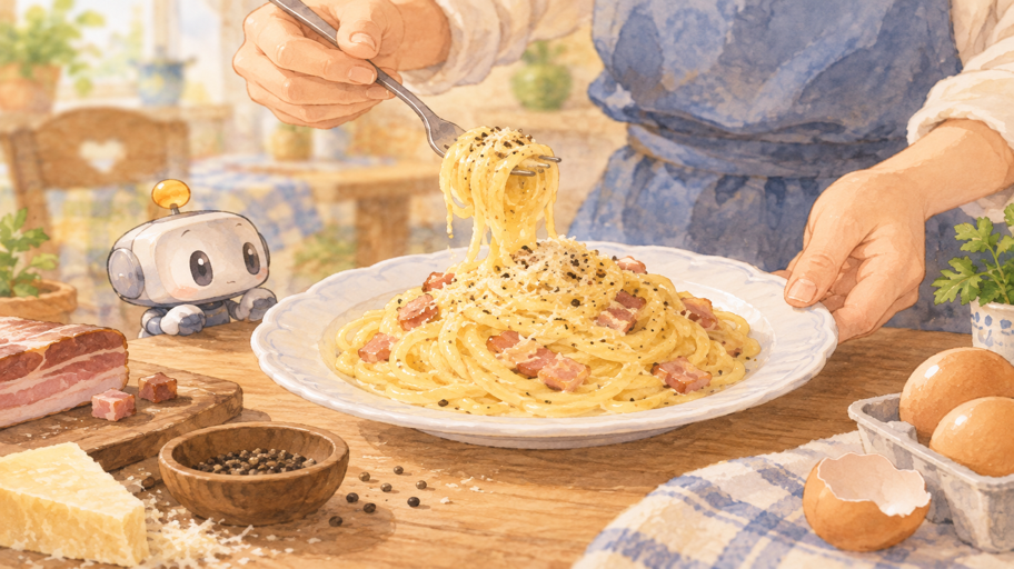粒、油、麺への絡みを見比べよう