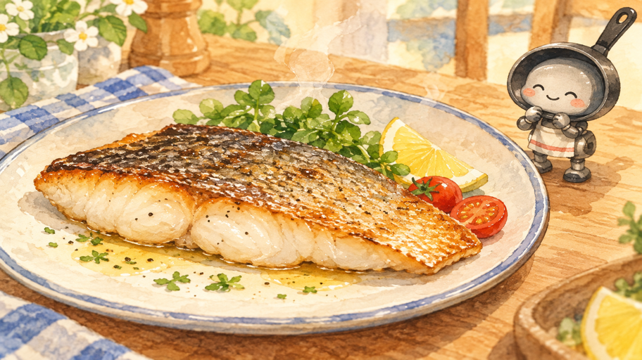 フライパン先輩の魚皮案内――はがれない焼き目への道