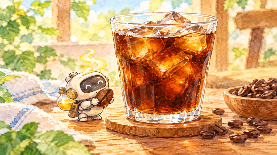 メチオの香り作戦！氷で急冷する濃いアイスコーヒー