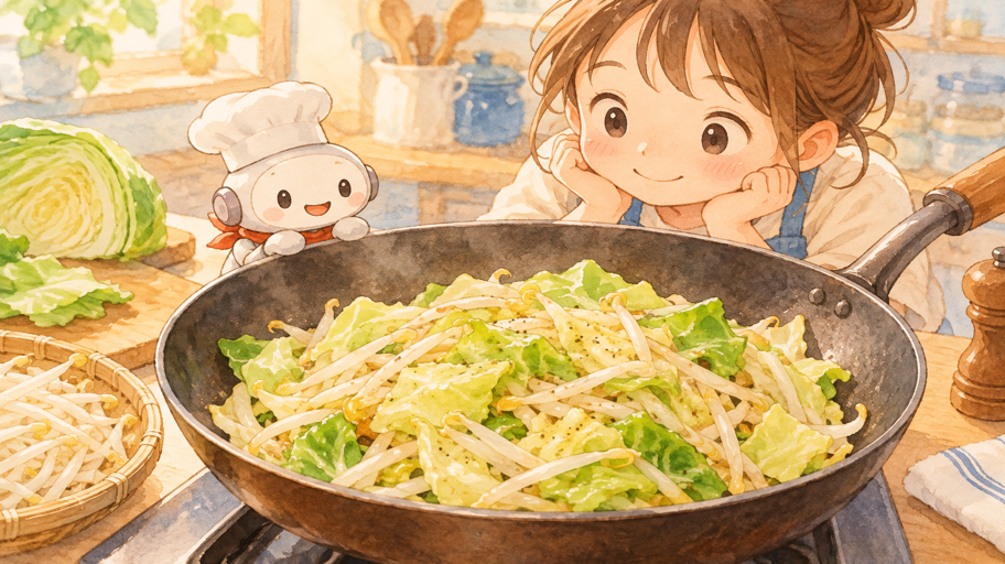 歯ごたえと香りを、火の通し方で整える