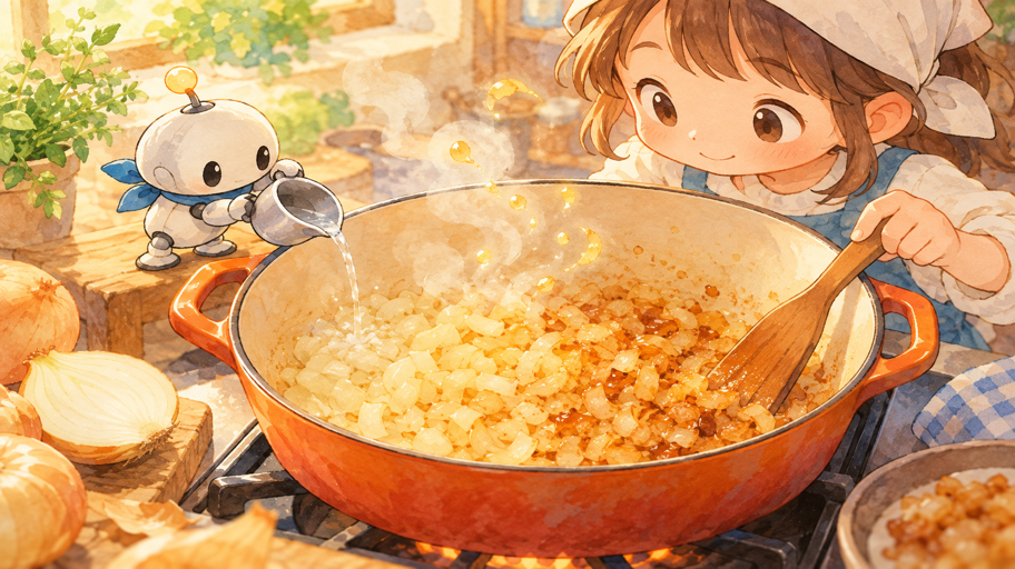 加熱したら、わたしの仕事場も移る