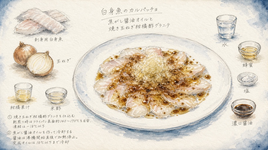 冷たさの中で香りを走らせる。ナイアのカルパッチョ作戦