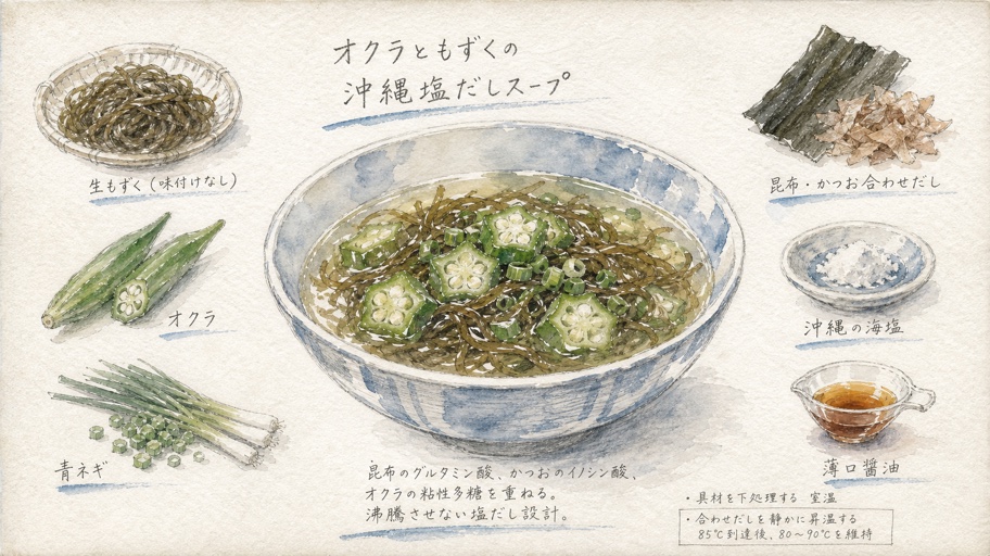 モリブの塩だし潜入記。オクラともずくの粘りを守る、静かな一杯