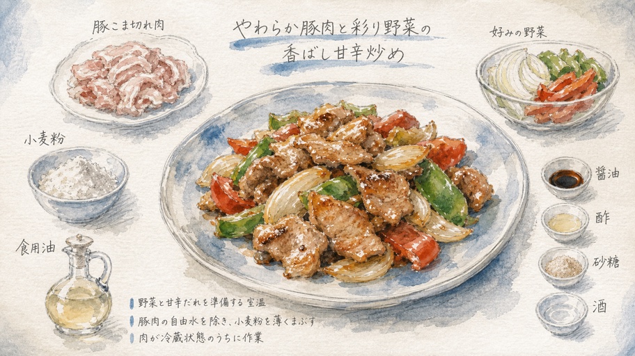 ヨウさんの細胞づくり炒め教室――豚肉と野菜を、熱の順番で守る