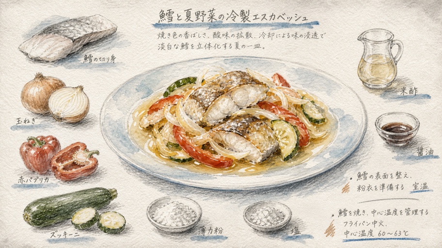 冷製エスカベッシュで、私は細胞づくりの母になる